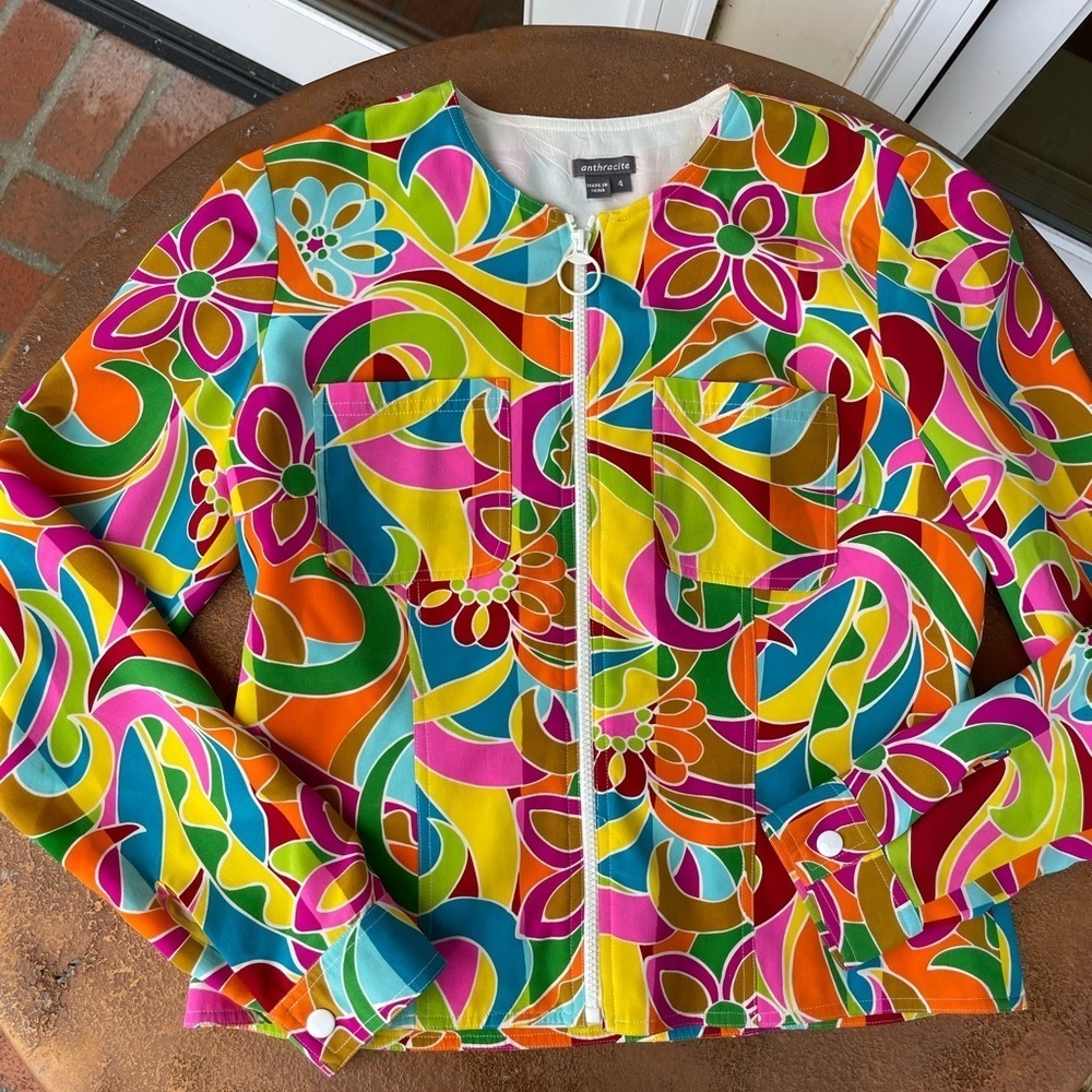 Anthracite abstract jacket